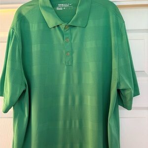Nike Golf Tour Performance Dri-Fit Green Polo Size XL